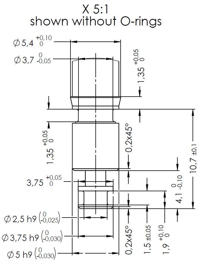 Microvanne 5mm, 0,3mm, FKM, 12VDC, 10 bar