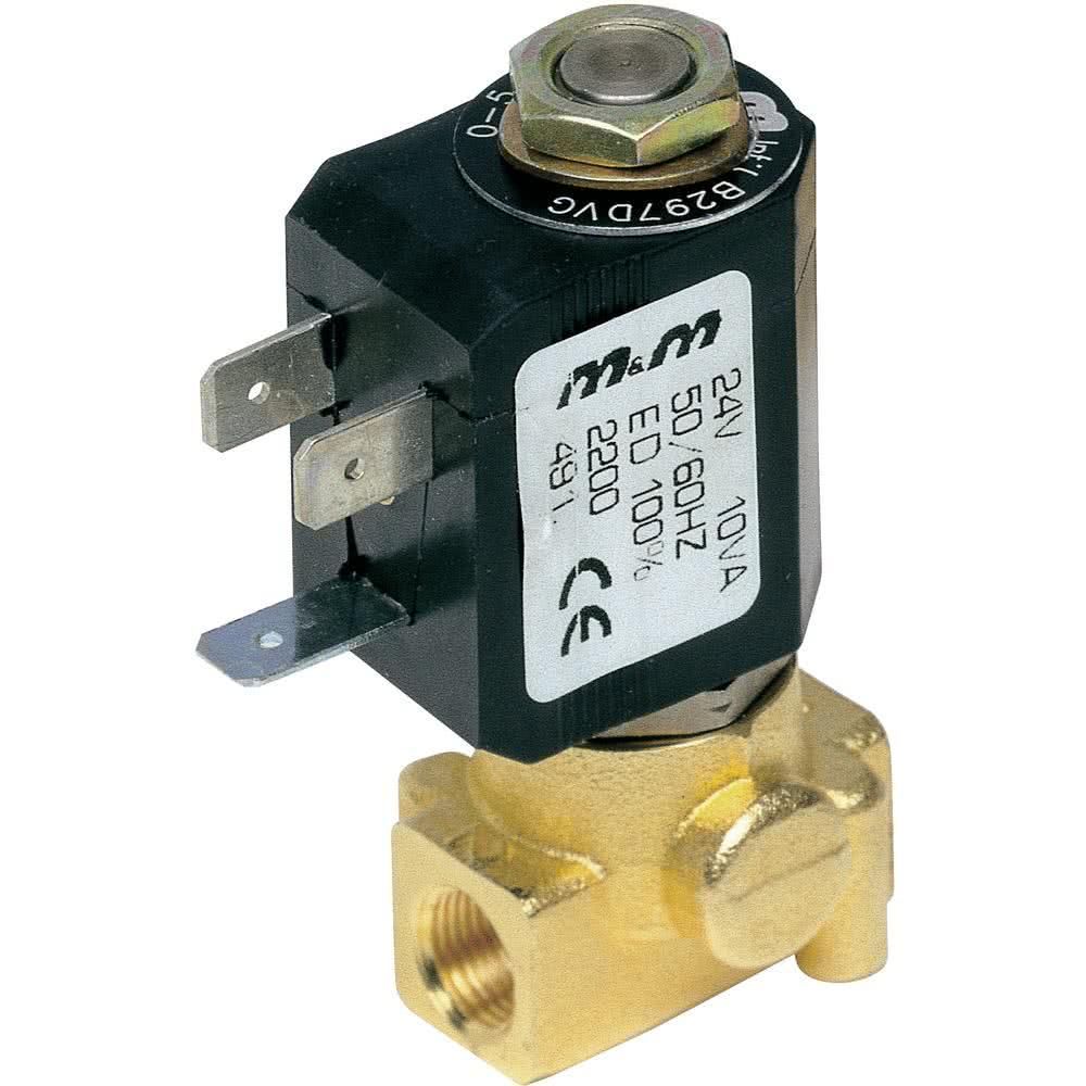 Électrovanne 2/2 en laiton à commande directe, NF, G 1/8, DN 1,5 mm, FKM
