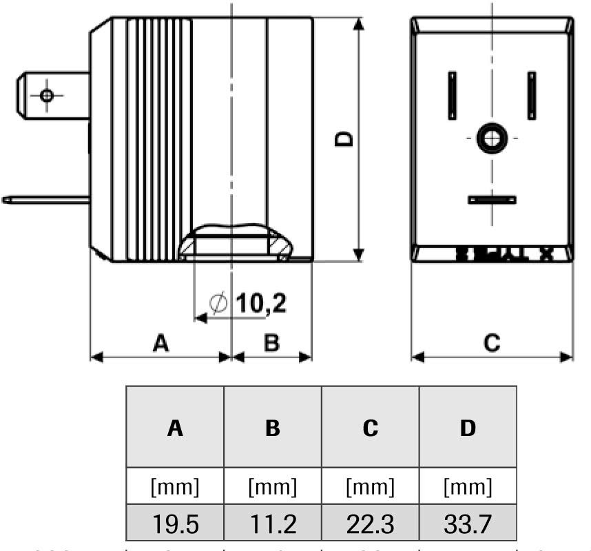 Solénoïde 24V 50/60Hz, avec homologation UL