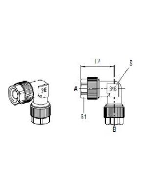 AVS-155X4 L-Verbinder