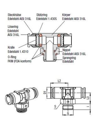 AVS-921X44 T-Verbinder