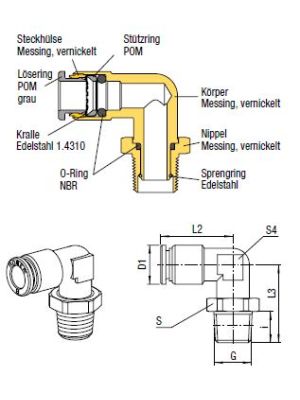 AVS-930M-K L-Verbinder Push-In