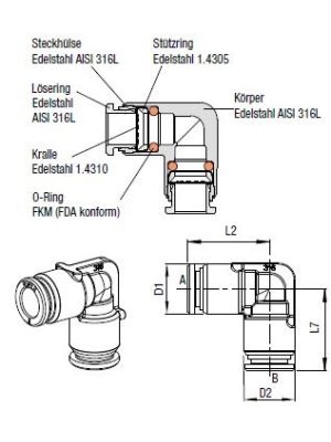 AVS-954X44M T-Verbinder