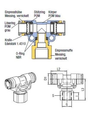 AVS-970P T-Steckanschlussverbinder