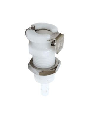 Raccord rapide pour cloison avec raccord de tuyau