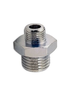 Double mamelon réduit avec BSPP et filetage métrique