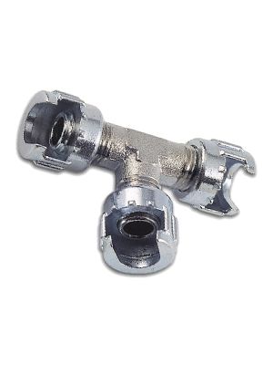 Té avec écrou moleté