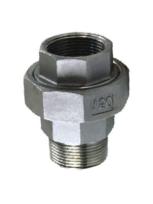 Raccord fileté mâle et femelle en 3 parties