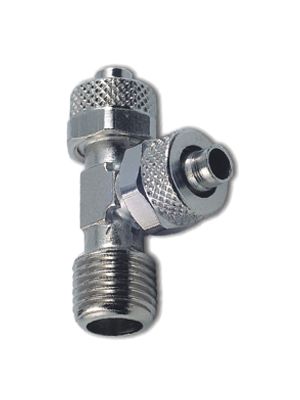 Raccord rapide en T sur le côté avec filetage mâle BSPT
