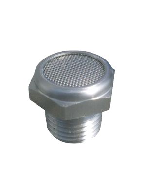 Drahtschalldämpfer aus Inox AISI 316L mit NPT-Gewinde aus Inox AISI 316L