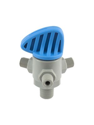 Vanne à trois voies mâle avec filetage BSPT