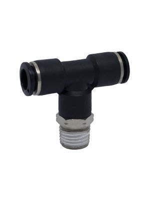 Raccord en T rotatif avec filetage BSPT nickelé