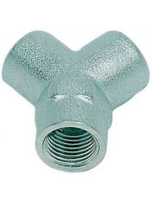 Couplage plaqué de goujon, pièce en Y, laiton