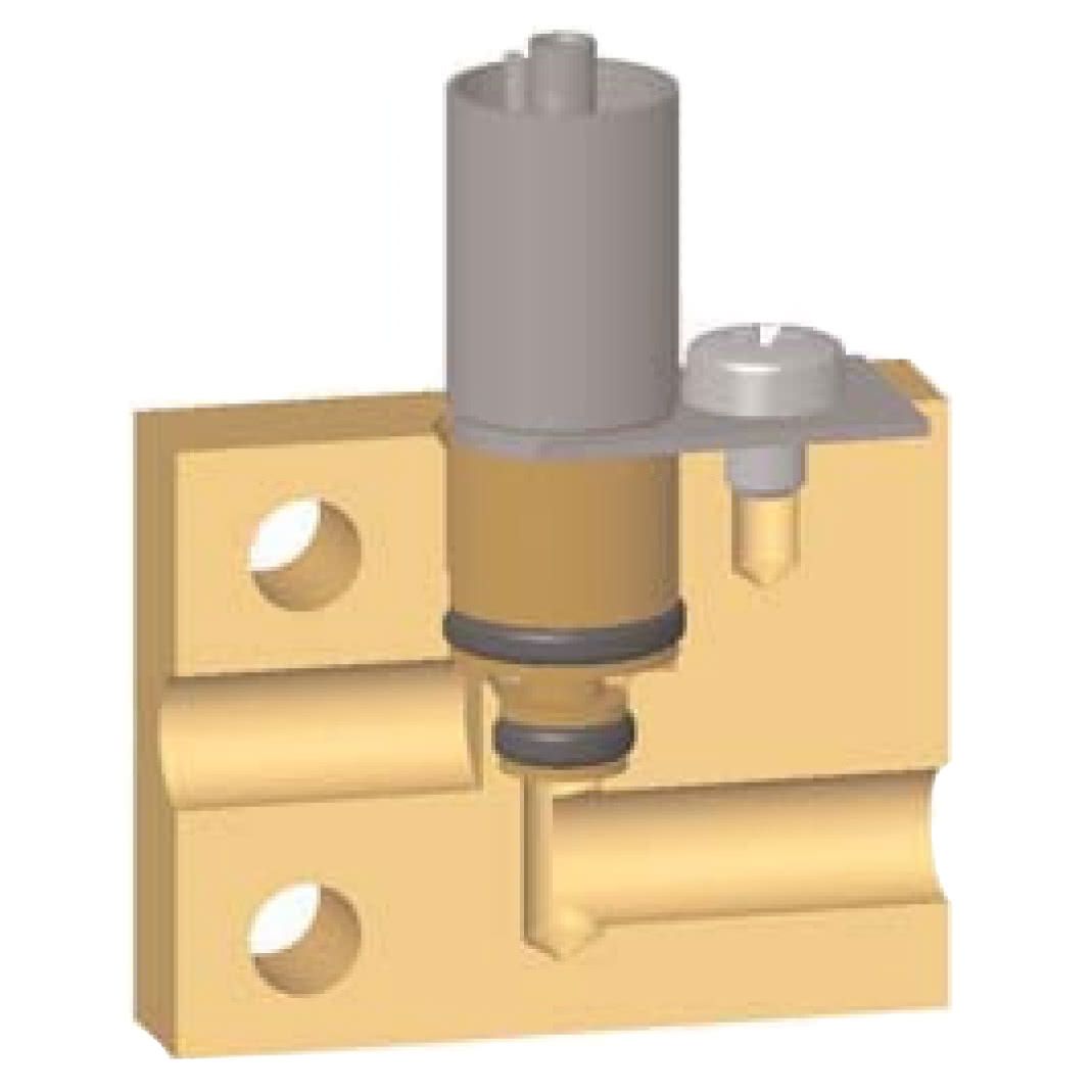 Ø21mm bloc de montage pour les vannes micro en aluminium anodisé - G1/8