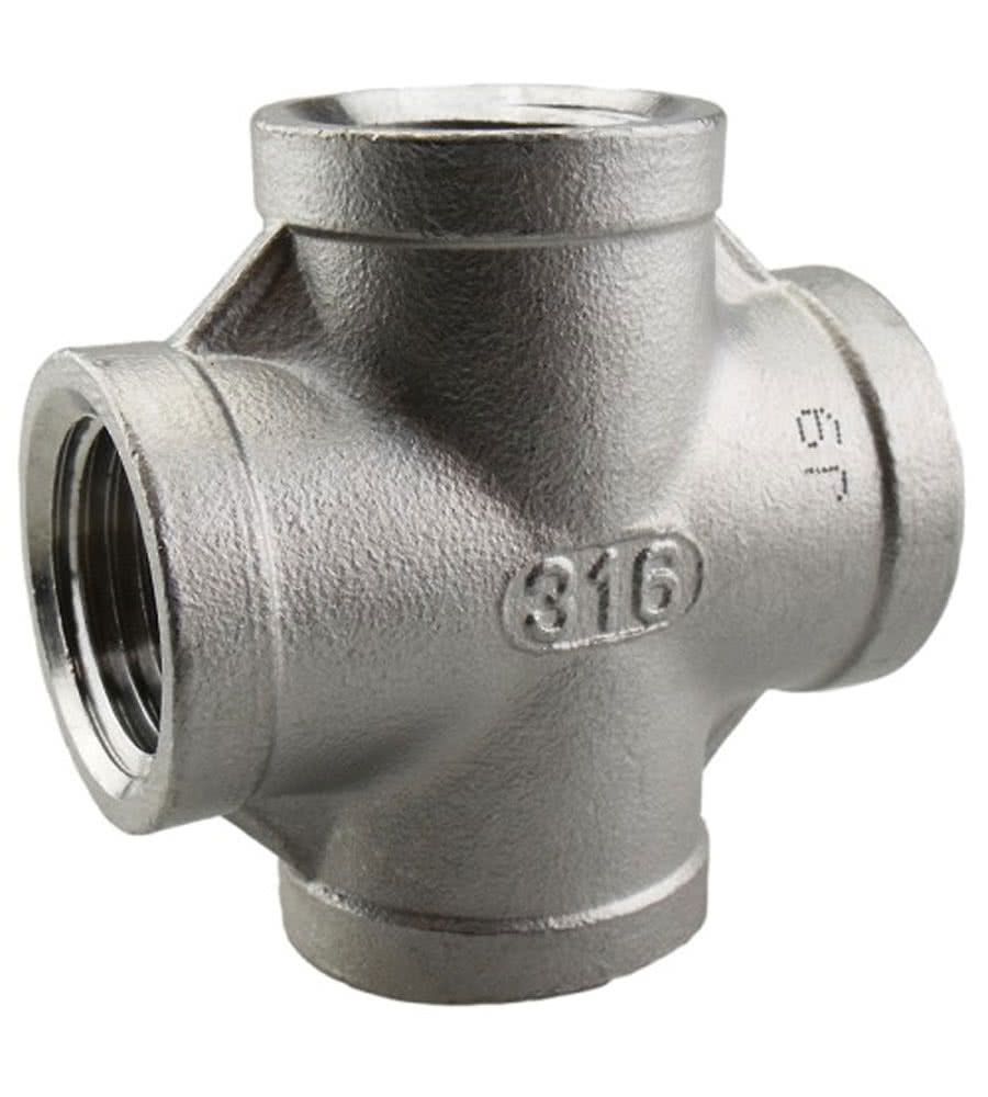 Raccord fileté, contre-connecteurs, cylindrique, en acier inoxydable, 4x G 3/8 "