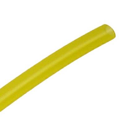 Tube polyuréthane (PU), jaune, certifié alimentaire, 6,0 mm x 3,9 mm (diamètre extérieur x ID)