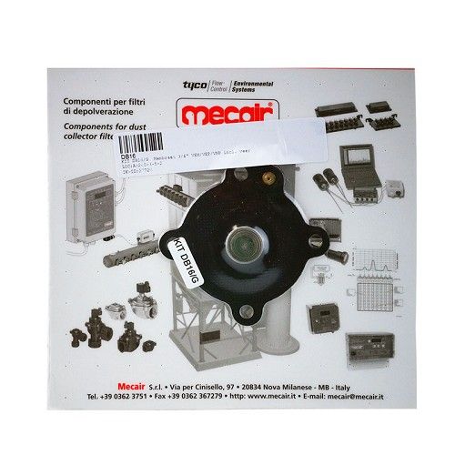 Mecair diaphragme de remplacement 1, Viton