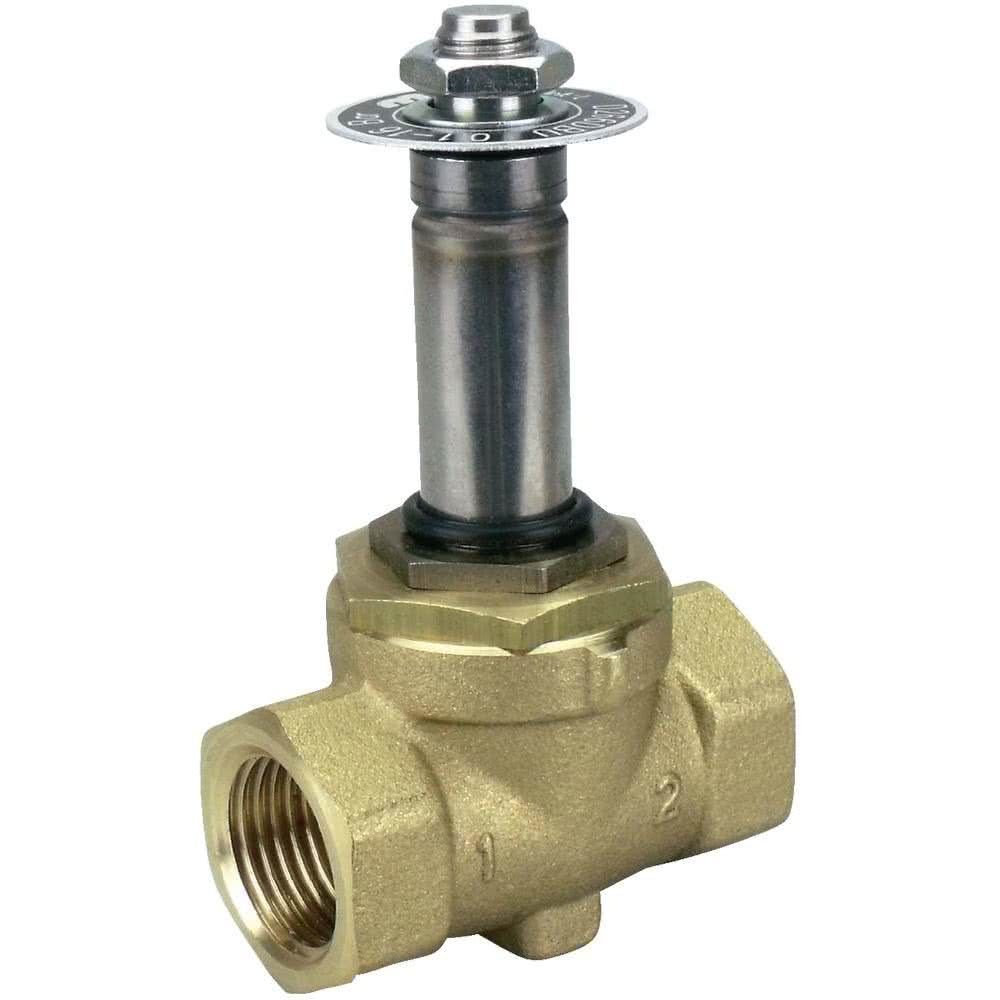 Électrovanne 2/2 en laiton à commande forcée, NF, G 3/8, DN 10,5 mm, FKM