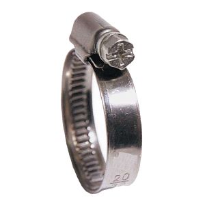 Collier de filetage selon DIN 3017, largeur de bande 9 mm, boîtier et vis en Inox AISI 316