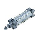 SMC Pneumatique - C96S (D), ISO 15552-cylindre à double action, à sens unique / continu tige de piston avec amortissement pneumatique et élastique sur les deux côtés intégré dans l'anneau magnétique (modèle de base), 32