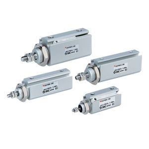 SMC Pneumatique - C (D) JP2, cylindre miniature, double effet, simple tige, (Modèle de base), 6, 5, fil, sans transmetteur de signal, 0,5 m (ou aucune d'exécution sans dispositif de signalisation)