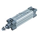 SMC Pneumatique - CP96S (D), ISO 15552-cylindre à double action, une faces / tige de piston continue avec amortissement pneumatique et élastique sur les deux côtés, intégré dans l'aimant, de base, 32
