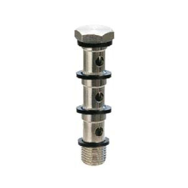 Univer - Push-laiton nickelé vis creuse, triple-G1 / 4
