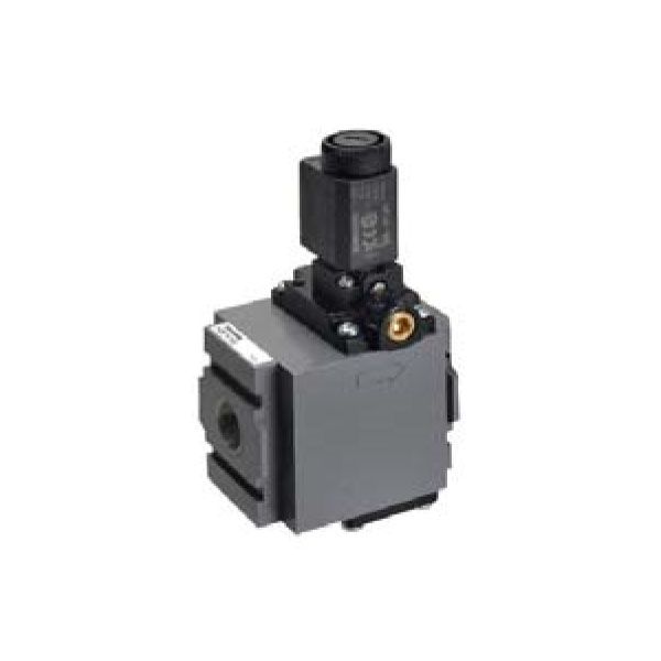 Univer - Distributeur de mise en circuit G 1/2 pour unité de traitement d’air G 3/8 - G 1/2 (taille 1)