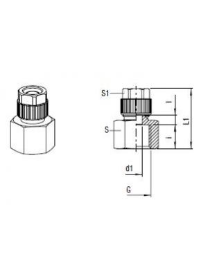 AVS-146M Gerader-Einschraub-Verschraubung
