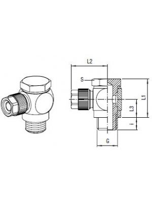 AVS-156M-S L-Schwenk-Verbinder