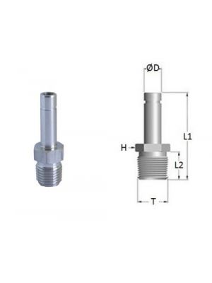 Adaptateur avec filetage BSPT