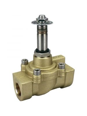 Électrovanne pour haute pression 2/2 en laiton à commande assistée, NF, G 3/8