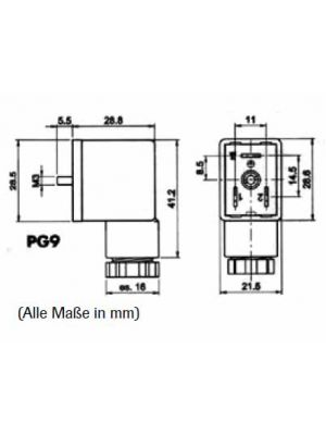 Appliance Type de connecteur B 11mm industrie