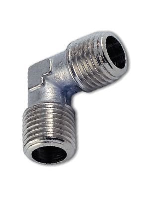 Raccord coudé avec filetage métrique et BSPT