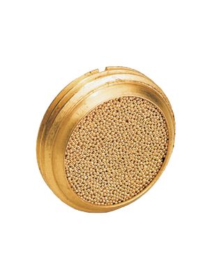 Silencieux en forme de cône en losange sphérique frittée avec fente