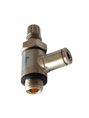 Régulateur de débit oscillant manuel avec filetage externe BSPP pour vannes