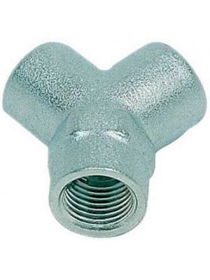 Couplage plaqué de goujon, pièce en Y, laiton